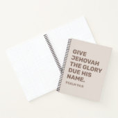 2025 Jahre Text-Notebook-Psalm 96:8 | JW Notebook Notizblock (Innenseite)