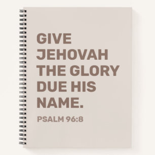 2025 Jahres-Text-Notizbuch Psalm 96:8 JW Notizbu Notizblock