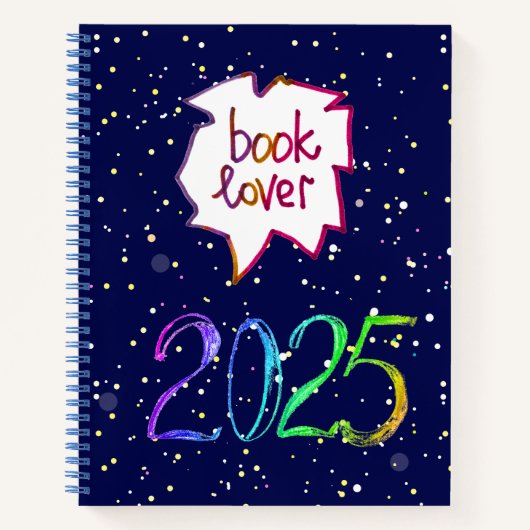 2025-jähriger Buchhändler Spiral Notebook Notizblock (Vorderseite)