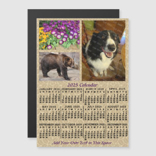 2025-jähriger Kalender Kaffeebohnen 3 Fotos Magneteinladung