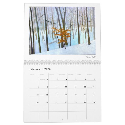 2025 John Suess Fine Art Wall Calendar Kalender (Feb 2026)