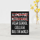 2025 Junior High Abschluss Funny Middle School Gr Karte (Gelbe Blume)