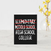 2025 Junior High Abschluss Funny Middle School Gr Karte (Gelbe Blume)
