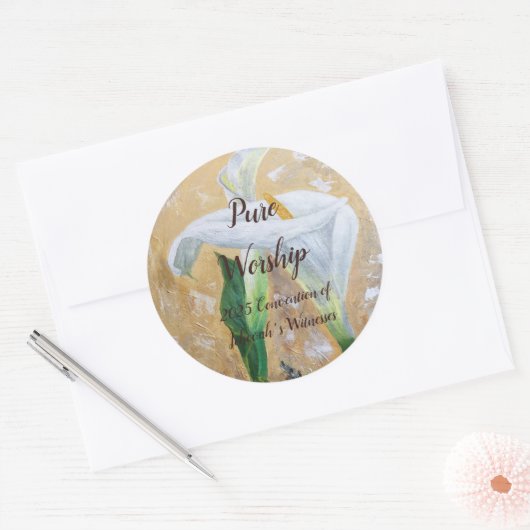 2025 JW convention customizable Runder Aufkleber (Umschlag)