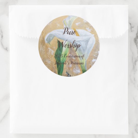 2025 JW convention customizable Runder Aufkleber (Tasche)