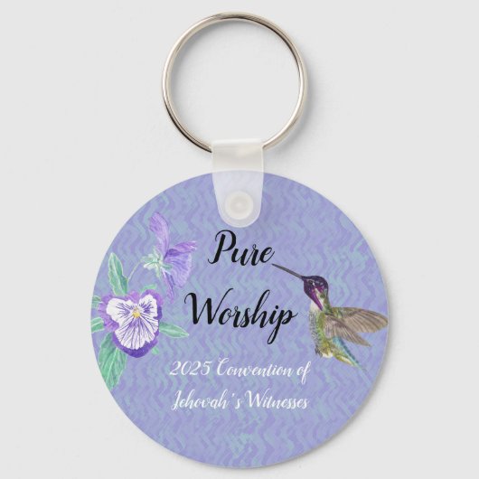 2025 JW convention with name customize Schlüsselanhänger (Vorderseite)