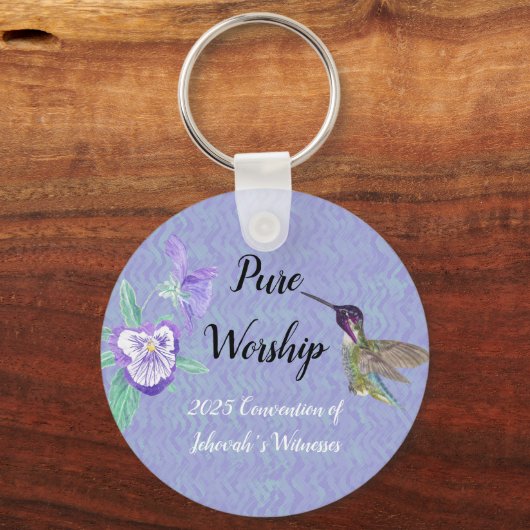 2025 JW convention with name customize Schlüsselanhänger (Vorderseite)