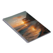 2025 JW Jahr Text Psalm 96:8 Meer mit Sonnenunterg Notizblock (Rechte Seite)