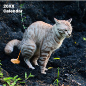 2025 Kackend Sonnenkatze Personalisiert Kalender