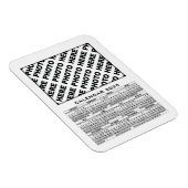 2025 Kalender 1 Fotos Magnet Weiß hinzufügen (Rechte Seite)