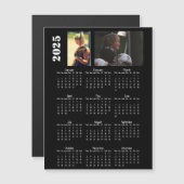 2025 Kalender 2 Fotocollage Magnet-Karte Magnetkarte (Vorne/Hinten)