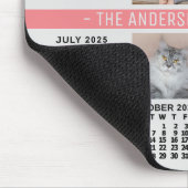 2025 Kalender 4 Benutzerdefinierter Foto Name Grau Mousepad (Ecke)