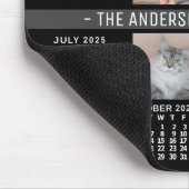 2025 Kalender 4 Benutzerdefinierter Name des Fotos Mousepad (Ecke)