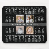 2025 Kalender 4 Benutzerdefinierter Name des Fotos Mousepad (Vorne)