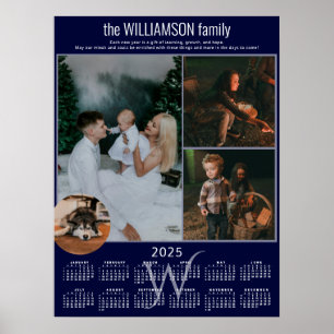 2025 Kalender 4 Fotokollektion Familie wahren Poster