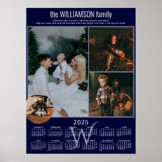 2025 Kalender 4 Fotokollektion Familie wahren Poster