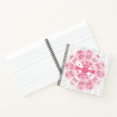 2025 Kalender Benutzerdefinierter Boho Retro Rosa  Notizblock (Innenseite)