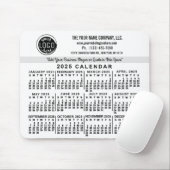2025 Kalender Benutzerdefinierter Firmenname Einfa Mousepad (Mit Mouse)