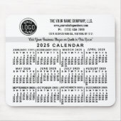 2025 Kalender Benutzerdefinierter Firmenname Einfa Mousepad (Vorne)
