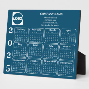 2025 Kalender Benutzerdefinierter Firmenname und L Fotoplatte