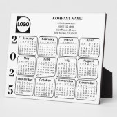 2025 Kalender Benutzerdefinierter Firmenname und L Fotoplatte (Seite)
