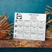 2025 Kalender Benutzerdefinierter Firmenname und L Fotoplatte (Seite)
