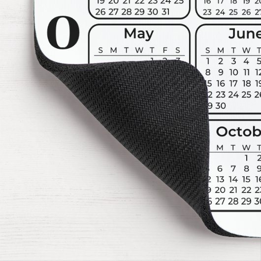 2025 Kalender Benutzerdefinierter Firmenname und L Mousepad (Ecke)