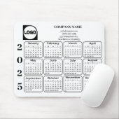 2025 Kalender Benutzerdefinierter Firmenname und L Mousepad (Mit Mouse)