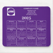 2025 Kalender Benutzerdefinierter Firmenname und L Mousepad (Vorne)