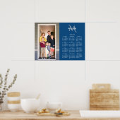 2025 Kalender Benutzerdefiniertes Foto Monogramm N Poster (Küche)