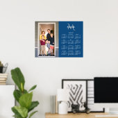 2025 Kalender Benutzerdefiniertes Foto Monogramm N Poster (Heimbüro)