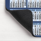 2025 Kalender Blue Easy Custom Business Logo Name Mousepad (Ecke)
