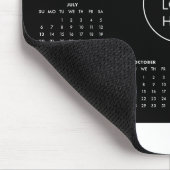 2025 Kalender Business Black Mouse Pad Mousepad (Ecke)