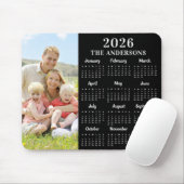 2025 Kalender Custom Foto Moderne Familie 12 Monat Mousepad (Mit Mouse)