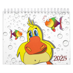 2025 Kalender Ente und Fische