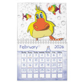 2025 Kalender Ente und Fische (Feb 2026)