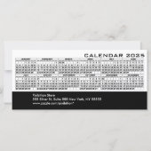 2025 Kalender-Feiertage-Rack-Karte weiß (Vorderseite)