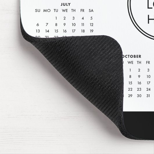 2025 Kalender-Firmenlogo-Maus-Pad Mousepad (Ecke)