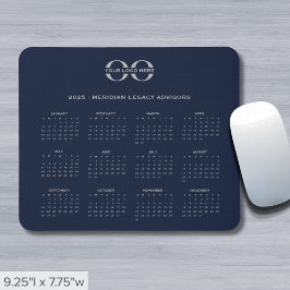 2025 Kalender-Firmenlogo Mousepad