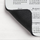 2025 Kalender Firmenlogo Text leicht grau weiß Mousepad (Ecke)