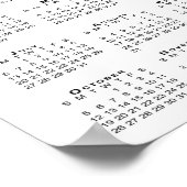 2025 Kalender - Firmenlogo und Text Poster (Ecke)