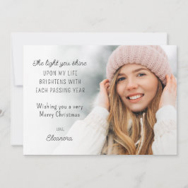 2025 Kalender Foto Motivierend Weihnachtskarte Feiertagskarte