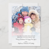 2025 Kalender Foto Motivierend Weihnachtskarte Feiertagskarte (Vorderseite)