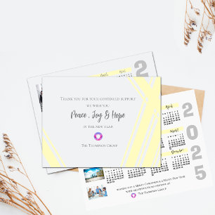 2025 Kalender Foto Unternehmensweihnachten Neujahr Postkarte