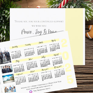 2025 Kalender Foto Unternehmensweihnachten Neujahr Postkarte