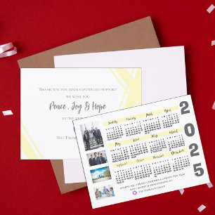 2025 Kalender Foto Unternehmensweihnachten Neujahr Postkarte