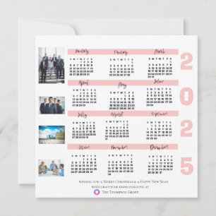 2025 Kalender Foto Weihnachten im Unternehmen Neuj Karte