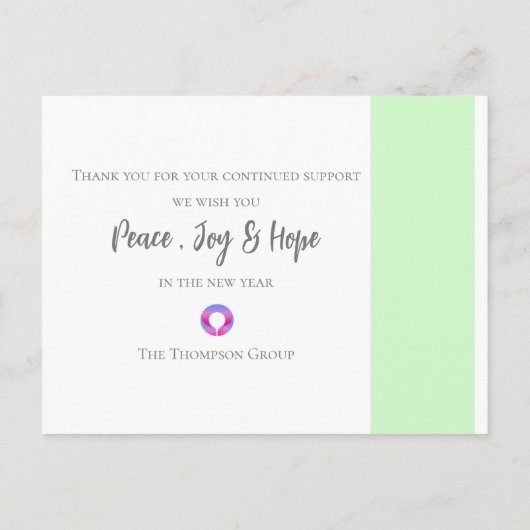 2025 Kalender Foto Weihnachten im Unternehmen Neuj Postkarte (Rückseite)