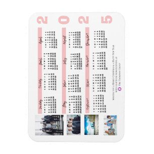2025 Kalender Foto Weihnachten Neujahr Geschäftlic Magnet