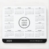 2025 Kalender Geschäft Logo Mauspad (Vorne)